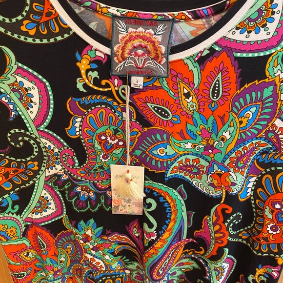 NWT Johnny Was The Janie Stretch Tee S - Picture 5 of 6